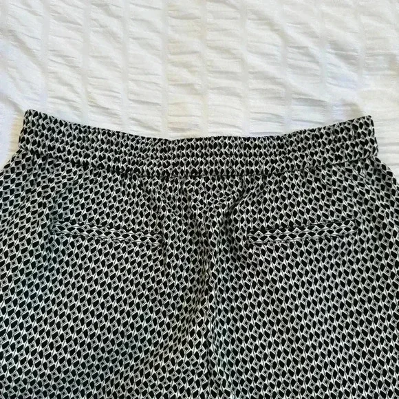 Anthropologie Womens Diamond Pattern Woven Textured Pant Size S